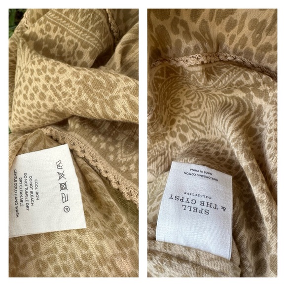 Spell Wild Things Wide Leg Pants BNWT Size Large - Picture 10 of 10